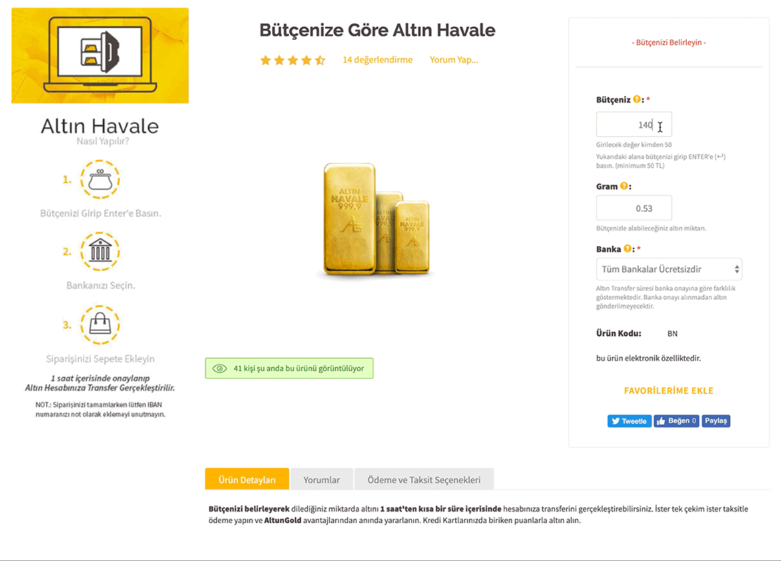Altun Gold Budget App