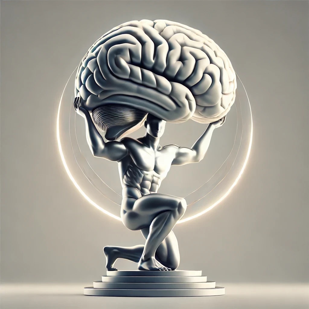 Atlas Holding Brain by 6noran