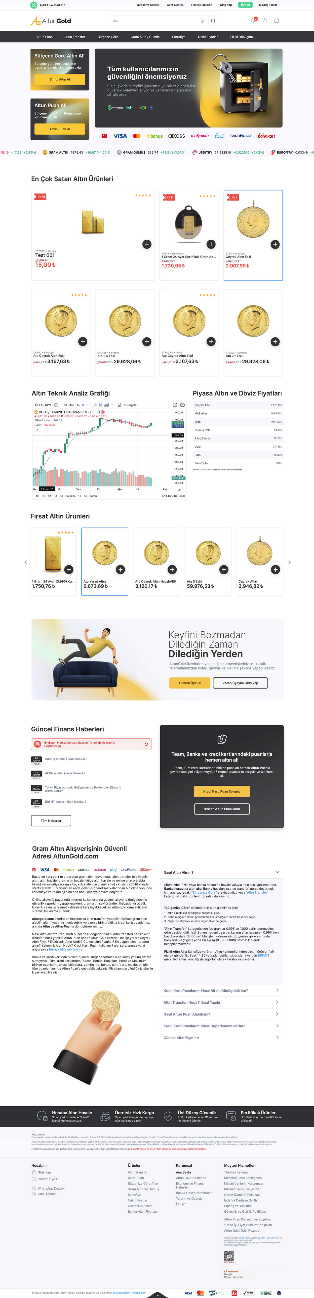 altunstore Landing Page